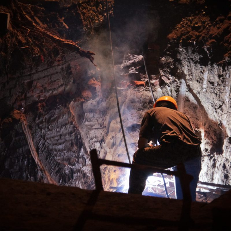 worker is welding